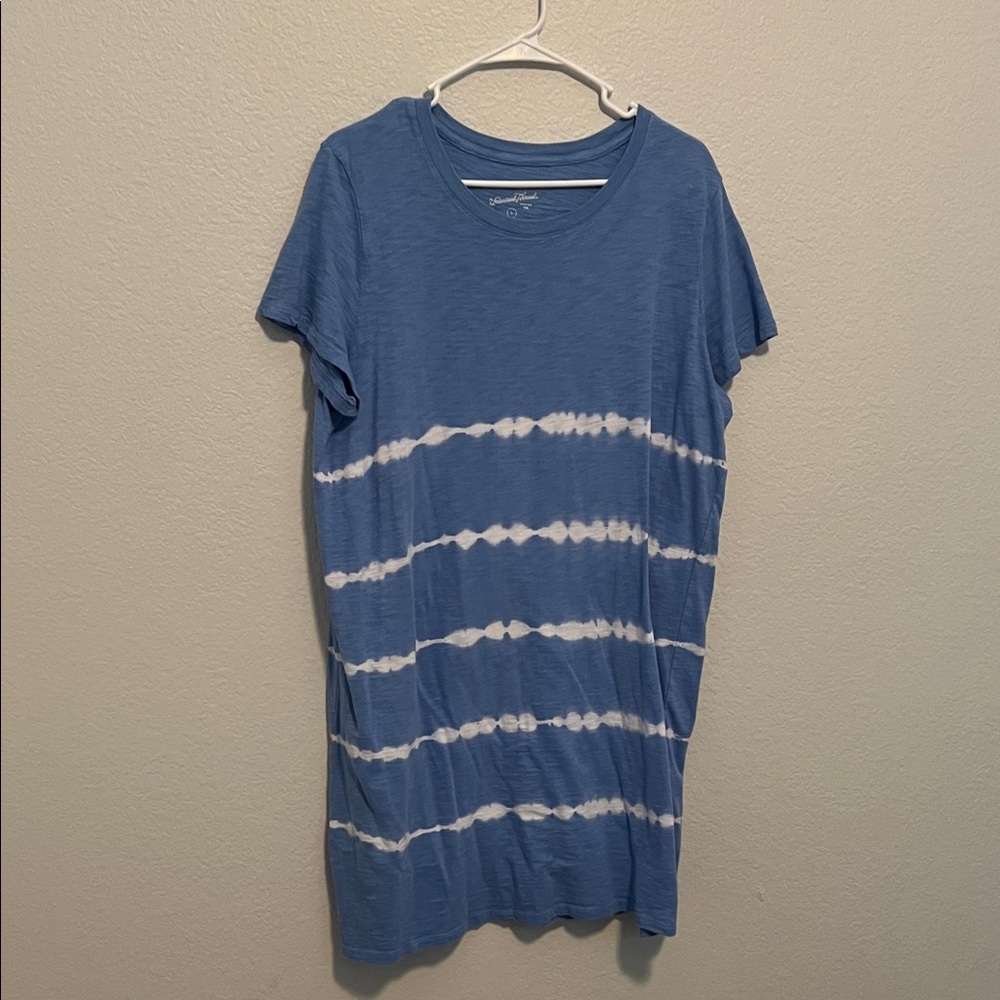 Sonoma Blue and White Tie-Dye Short Sleeve Tee
